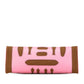 Hermes Brown Pink Felt Epsom Leather Handbag Tote Bag ( )