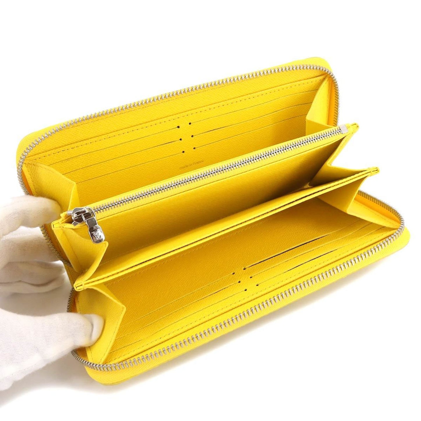 LOUIS VUITTON Epi Infinity Dot LVxYK Zippy Wallet Round Zipper Long Leather Jaune M81960 RFID