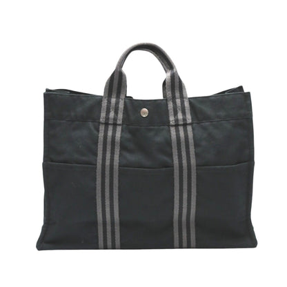 Hermes Black Cotton Tote Bag ( )