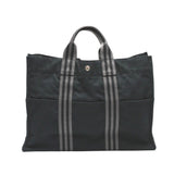 Hermes Black Cotton Tote Bag ( )