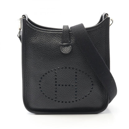 Hermes Black Leather Shoulder Bag ( )