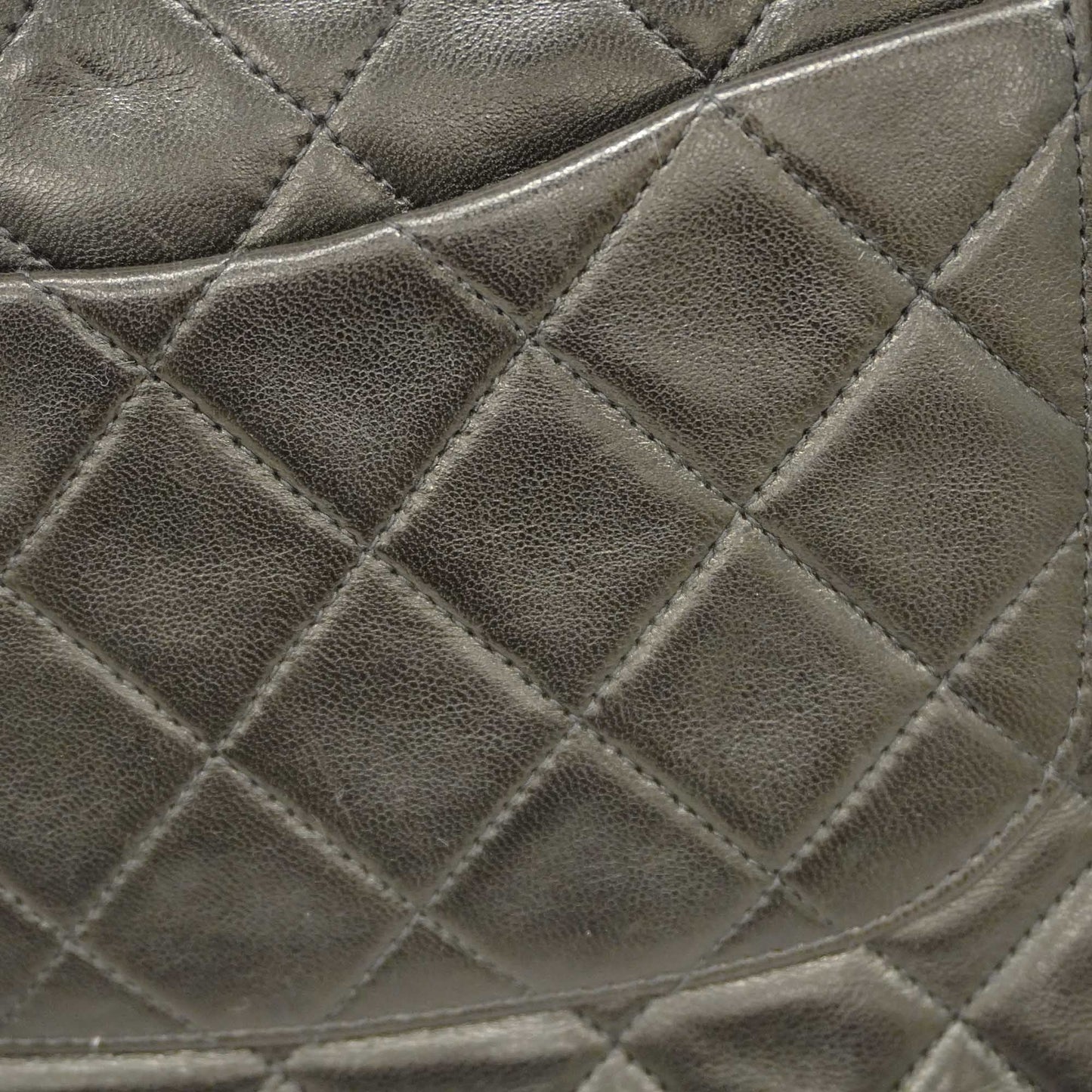 CHANEL Matelasse W Flap W Chain Women's Leather Shoulder Bag Black