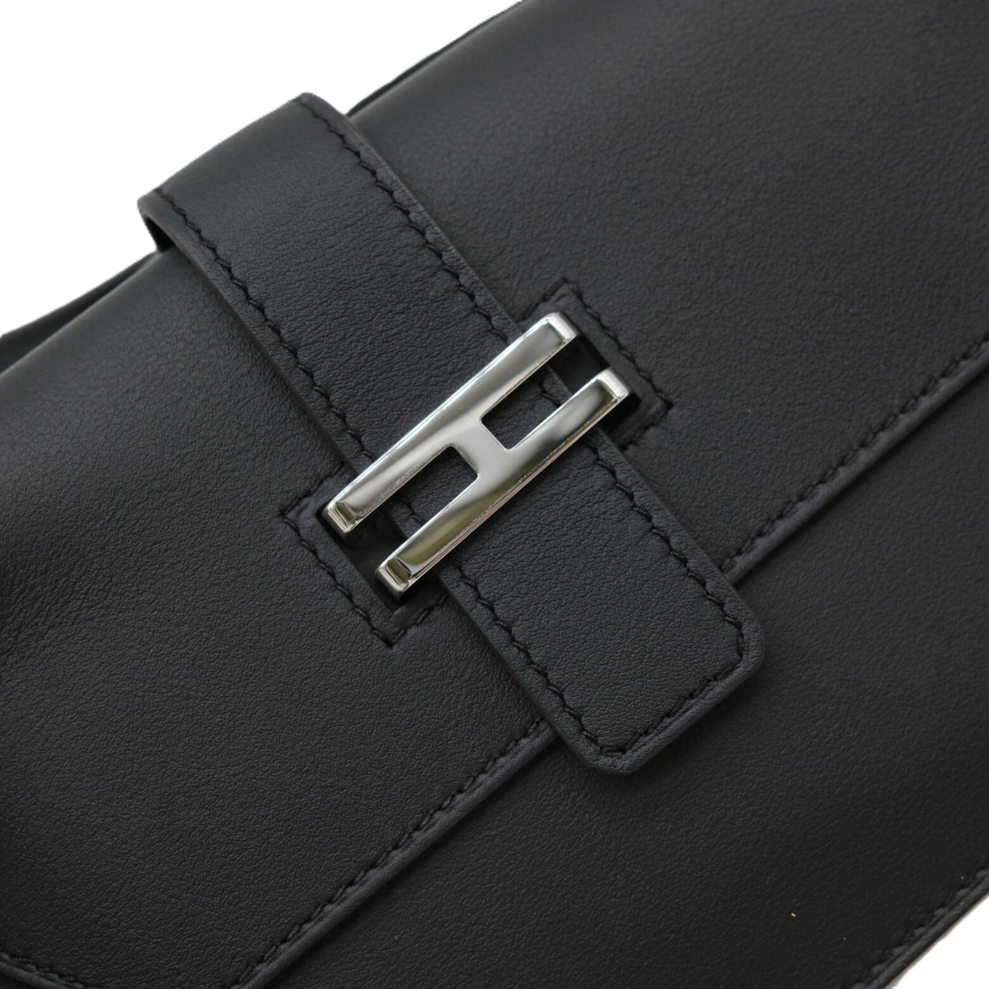 Hermes Black Swift Leather Fanny Pack ( )