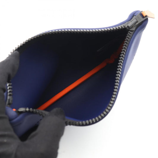 Hermes Blue Neoprene Pouch ( )