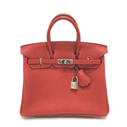 Hermes Birkin Red Color Togo Leather Handbag Tote Bag ( )