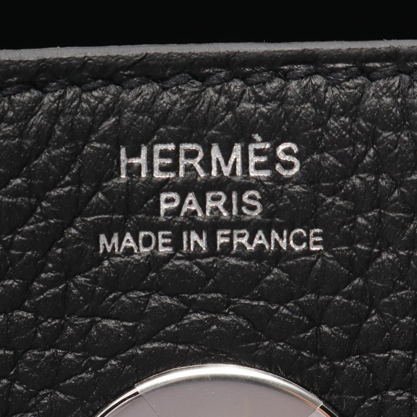 Hermes Black Taurillon Clemence Leather Shoulder Bag ( )