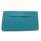 Hermes Blue Jean Chevre Myzore Leather Clutch Bag Pouch ( )