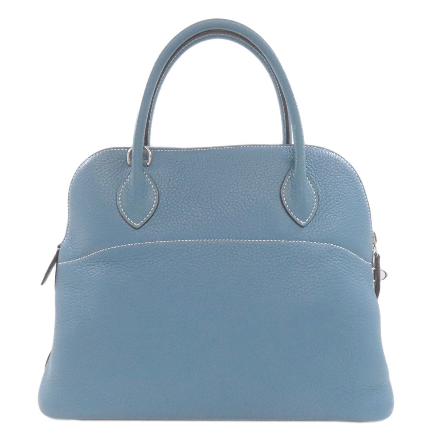 Hermes Blue Blue Jean Taurillon Clemence Leather Handbag ( )