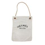 Hermes Beige Cotton 100% Leather Tote Bag ( )