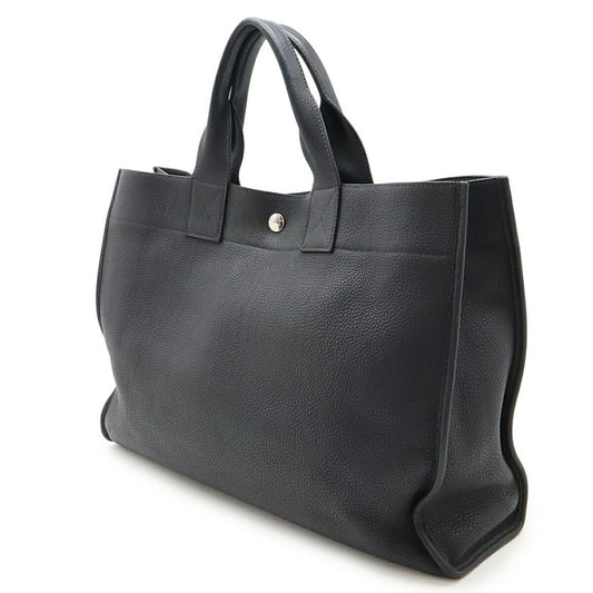 Hermes Black Buffalo Leather Handbag Tote Bag ( )