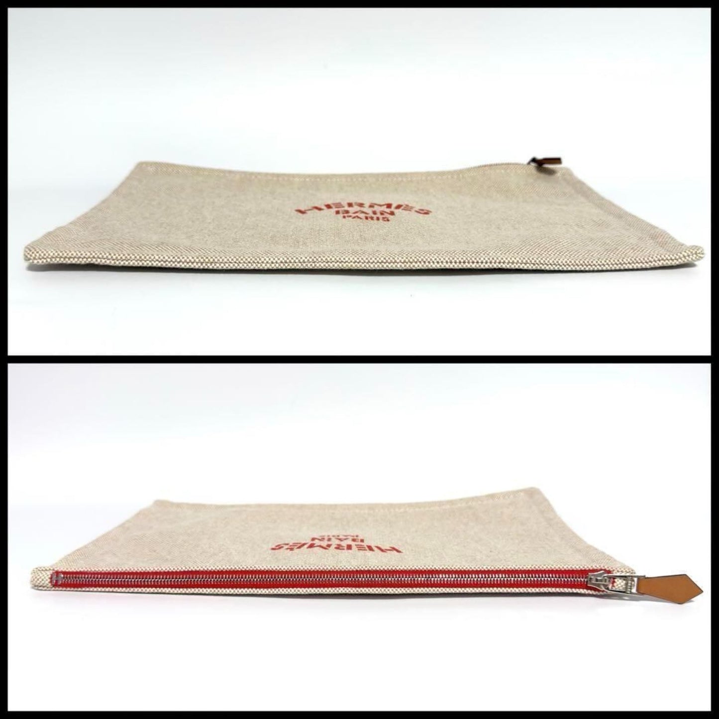 Hermes Beige Cotton Pouch ( )