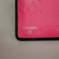 CHANEL Cambon Long Wallet Silver Metal Fittings Lambskin Black,Pink