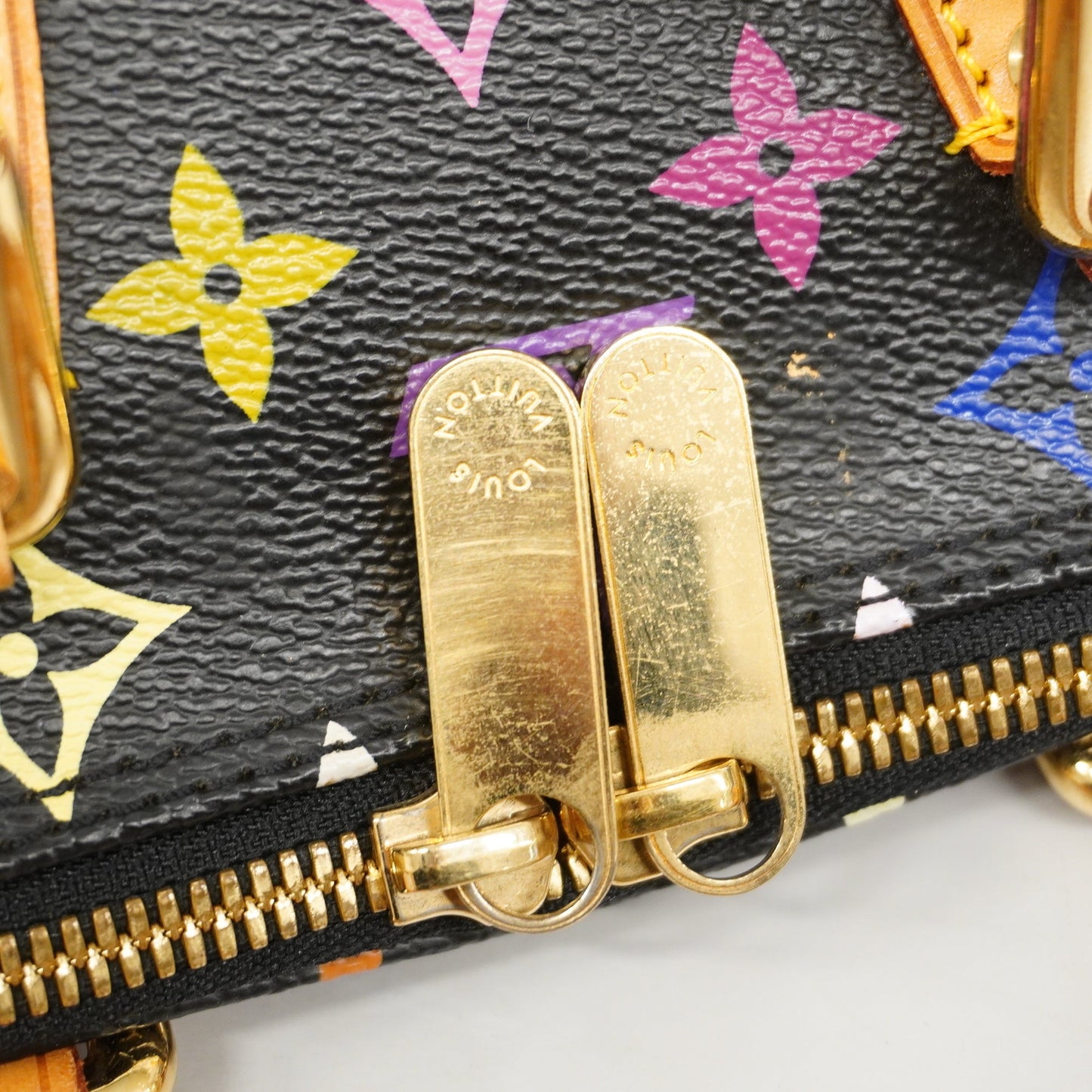 LOUIS VUITTONAuth  Monogram Multicolore Alma M92646 Handbag Noir