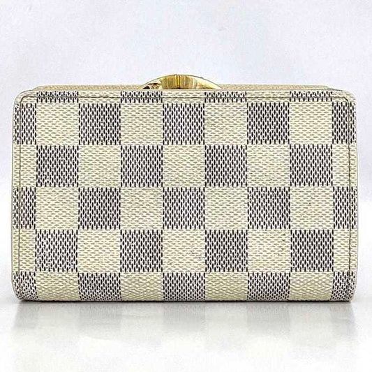 LOUIS VUITTON Wallet Portefeuille Viennois Gray White Damier Azur N61676 Bifold Canvas GP MI3047  Folding Gamaguchi