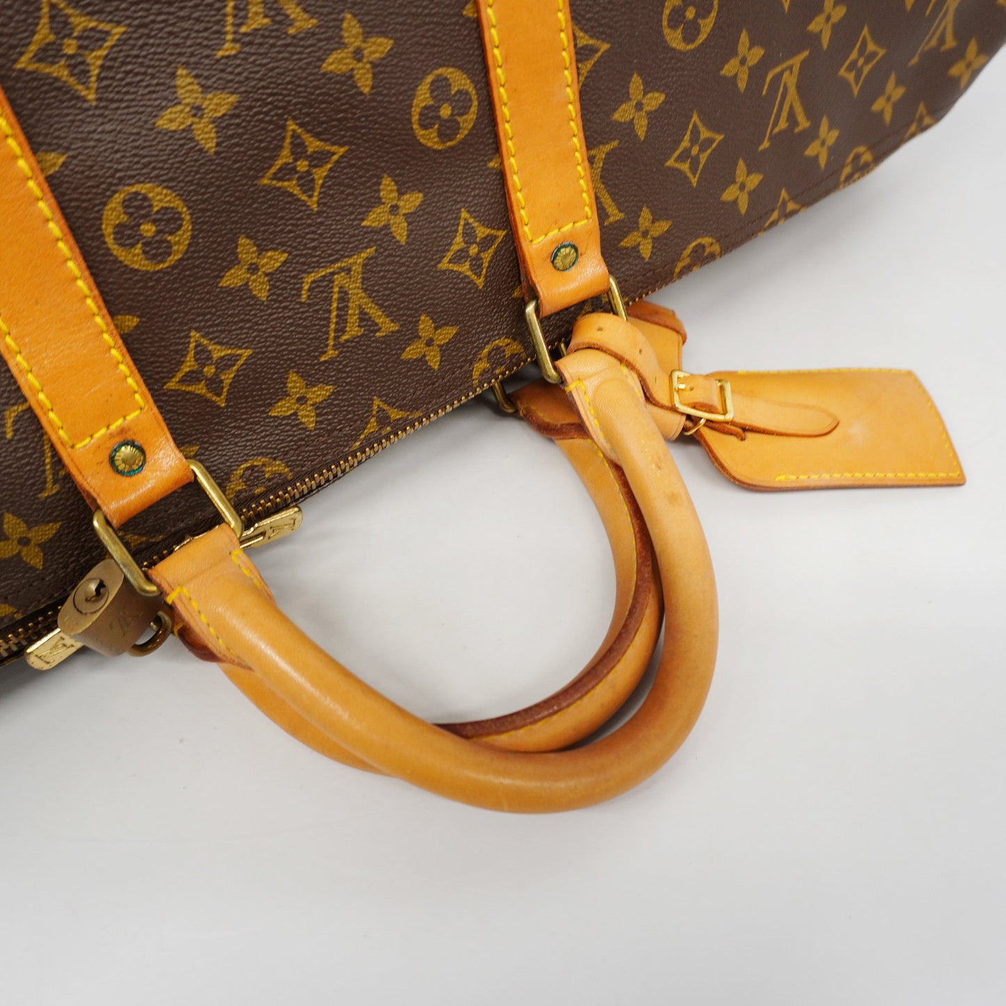 LOUIS VUITTONAuth  Monogram Keepol 55 M41424 Unisex Boston Bag