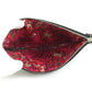 Hermes Black Multi-Color Red Color Felt Silk Pouch ( )