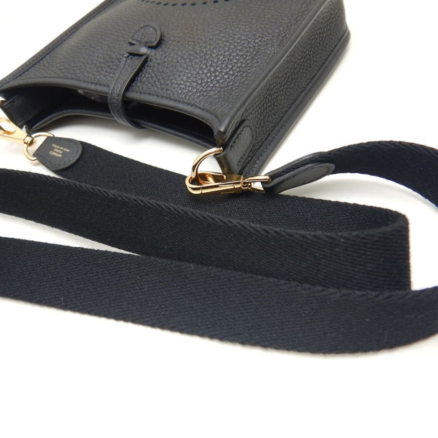 Hermes Black Taurillon Clemence Leather Shoulder Bag ( )