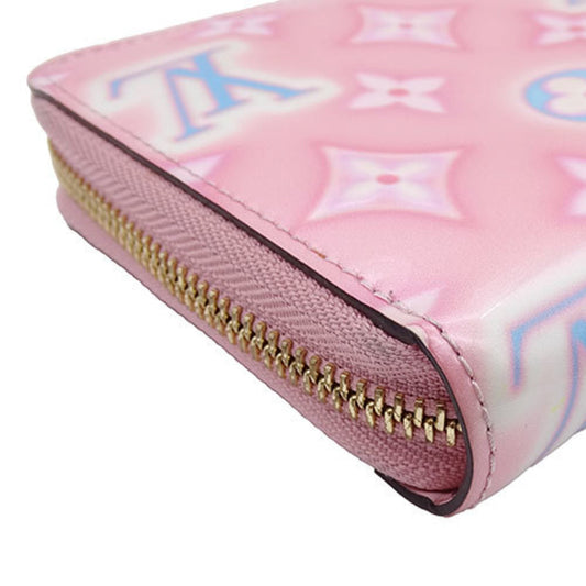 LOUIS VUITTON Wallet Women's Long Vernis Zippy Light Pink Neon M81145
