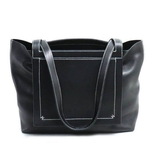 Hermes Black Swift Leather Tote Bag ( )