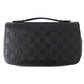 LOUIS VUITTON Wallet Damier Anfini Men's Long Zippy XL Onyx N61254 Black