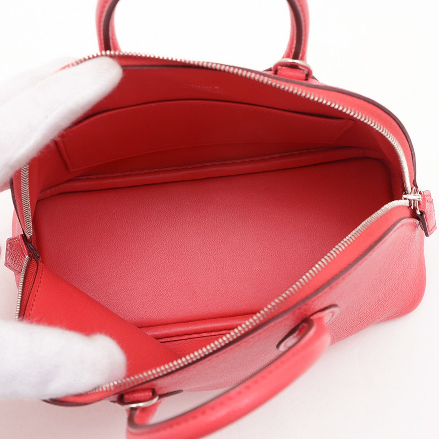 Hermes Bougainvillier Chevre Leather Handbag ( )
