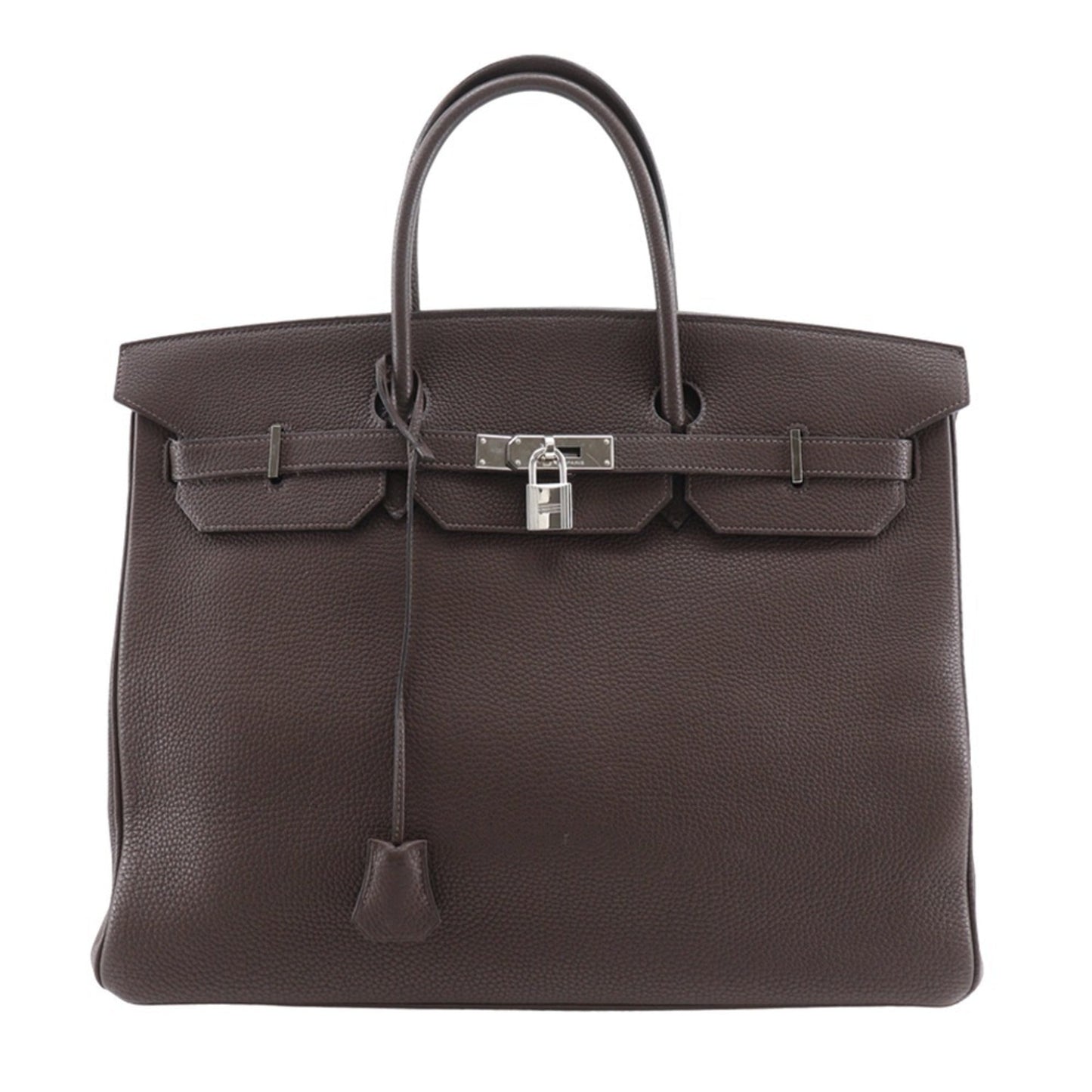 Hermes Brown Togo Leather Handbag ( )
