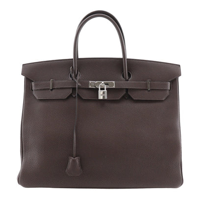 Hermes Brown Togo Leather Handbag ( )