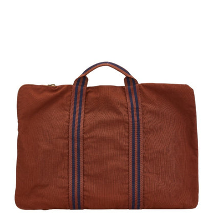 Hermes Brown Navy Canvas Document Case ( )