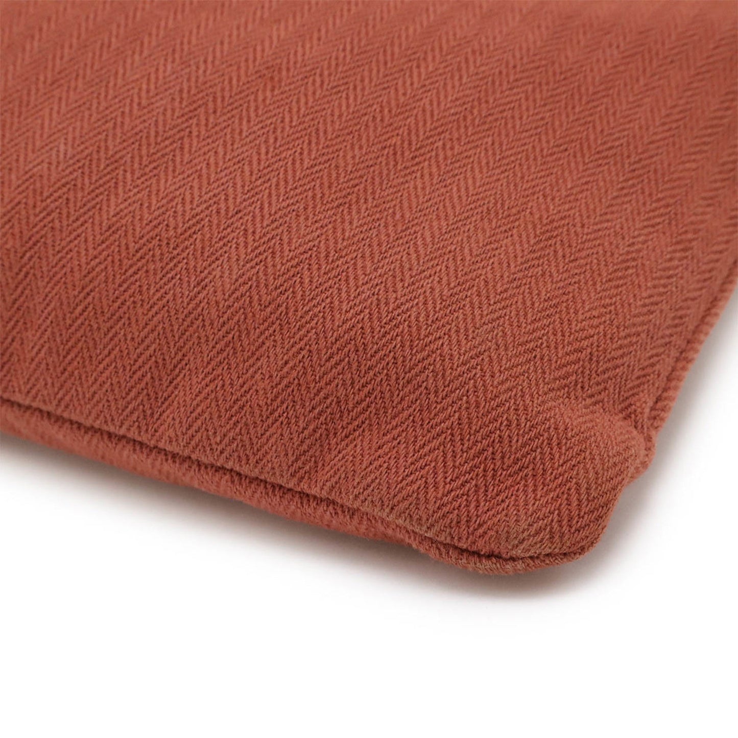 Hermes Brown Toile Chevron Leather Shoulder Bag ( )
