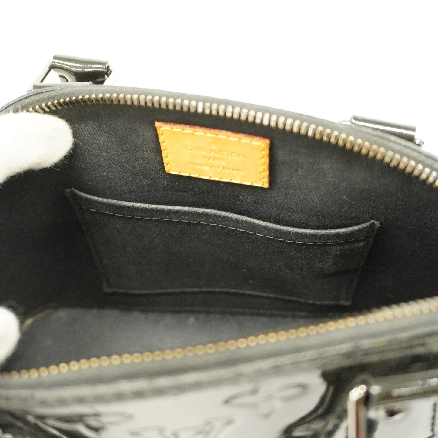 LOUIS VUITTONAuth  Monogram Vernis Alma BB M90063 Women's Handbag