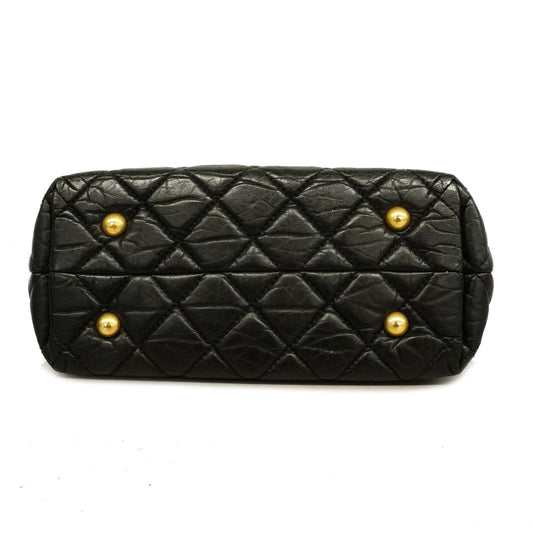 Chanel 2.55 Chain Shoulder Women's Leather Shoulder Bag Black