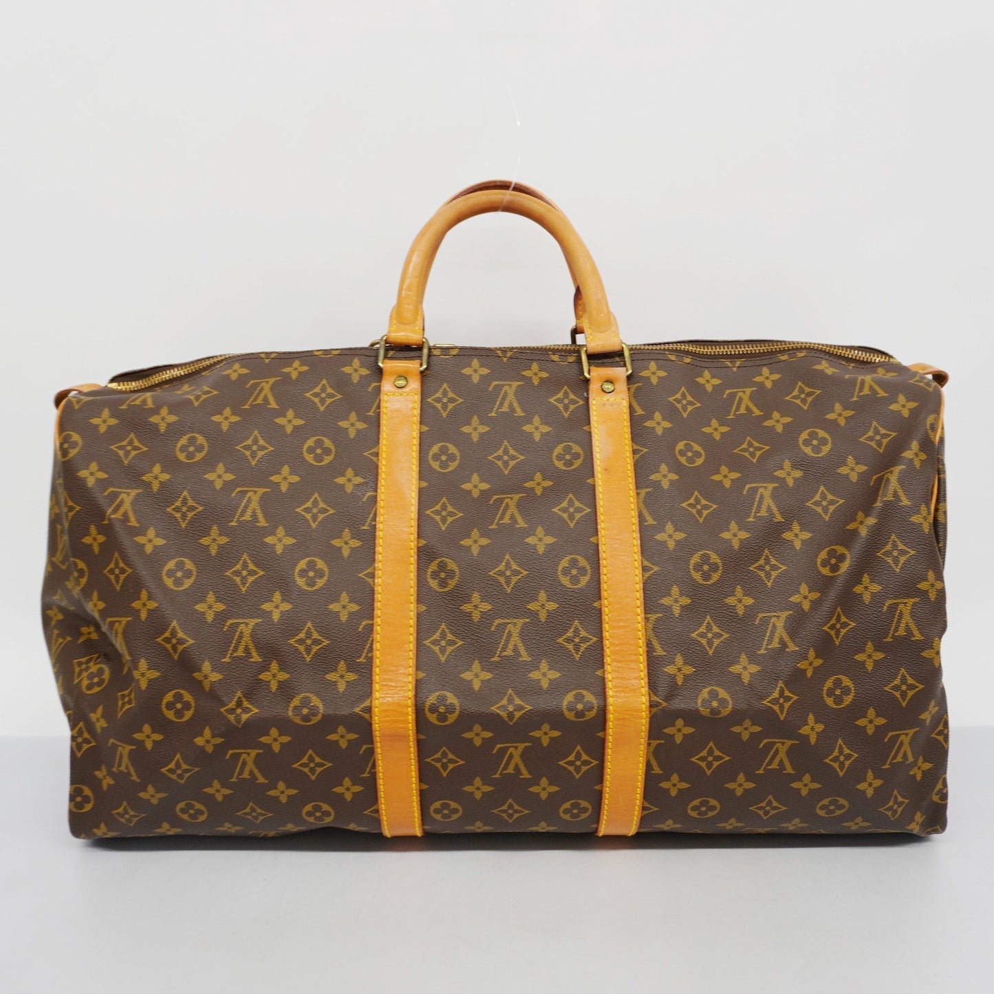 LOUIS VUITTONAuth  Monogram Keepol 55 M41424 Unisex Boston Bag