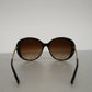 CHANEL Women's Sunglasses Brown Sunglasses gold hardware