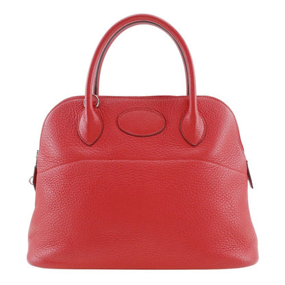 Hermes Bolide Red Color Taurillon Clemence Leather Handbag ( )