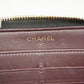 CHANEL Matelasse Gold Hardware Women's Caviar Leather Long Wallet Black