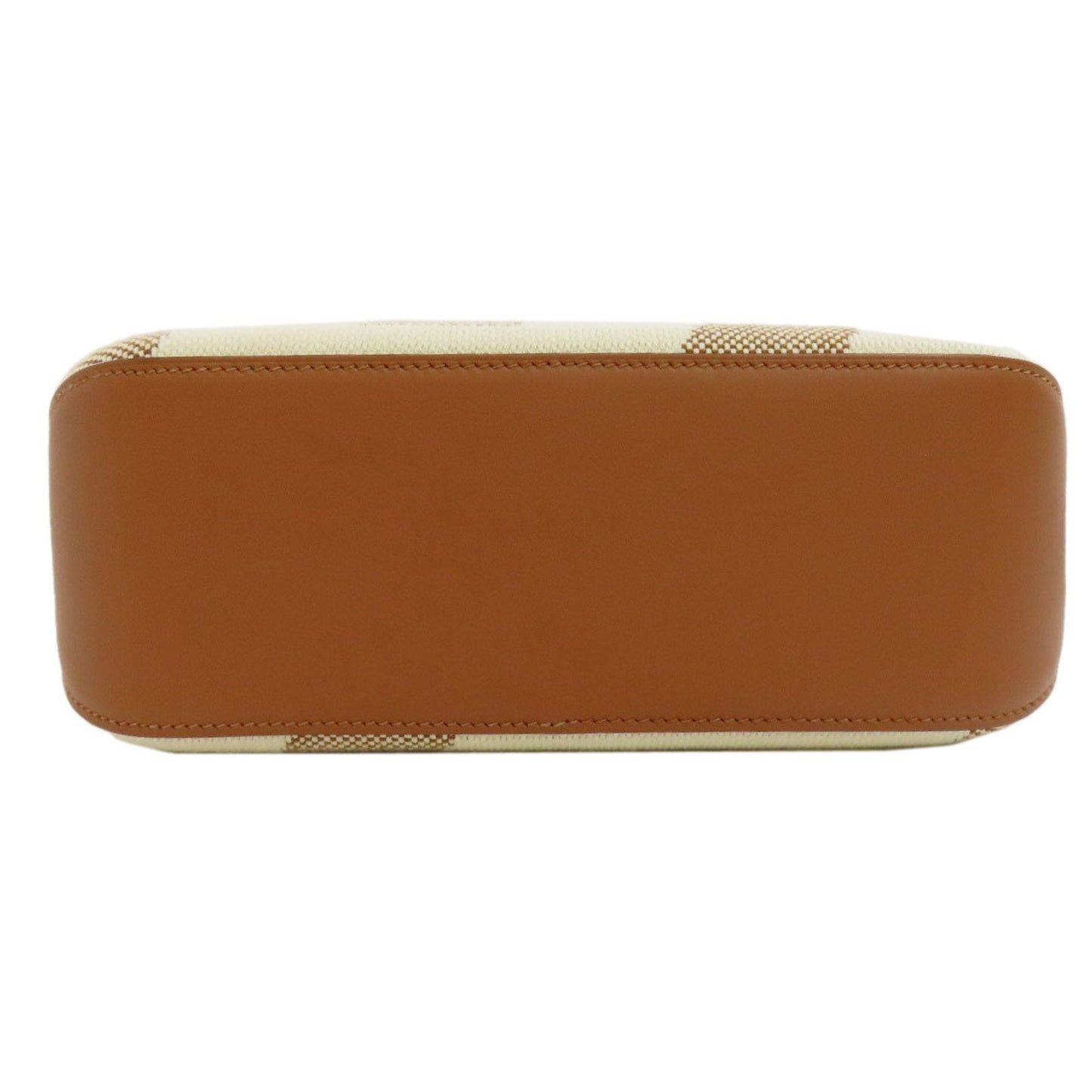 Hermes Brown Canvas Handbag ( )