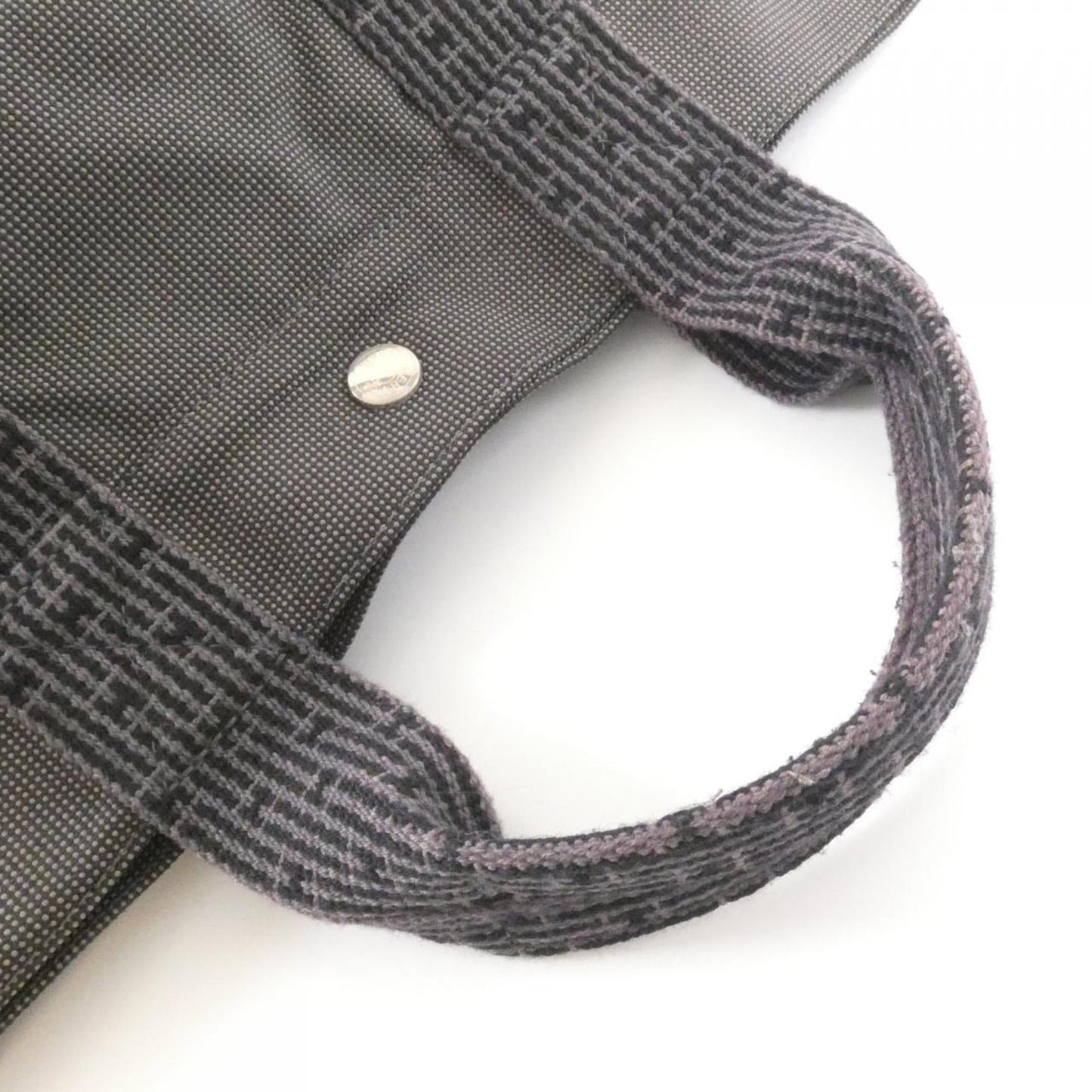 Hermes Black Canvas Handbag ( )