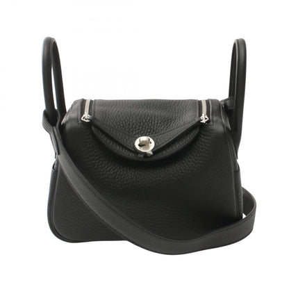 Hermes Black Taurillon Clemence Leather Shoulder Bag ( )