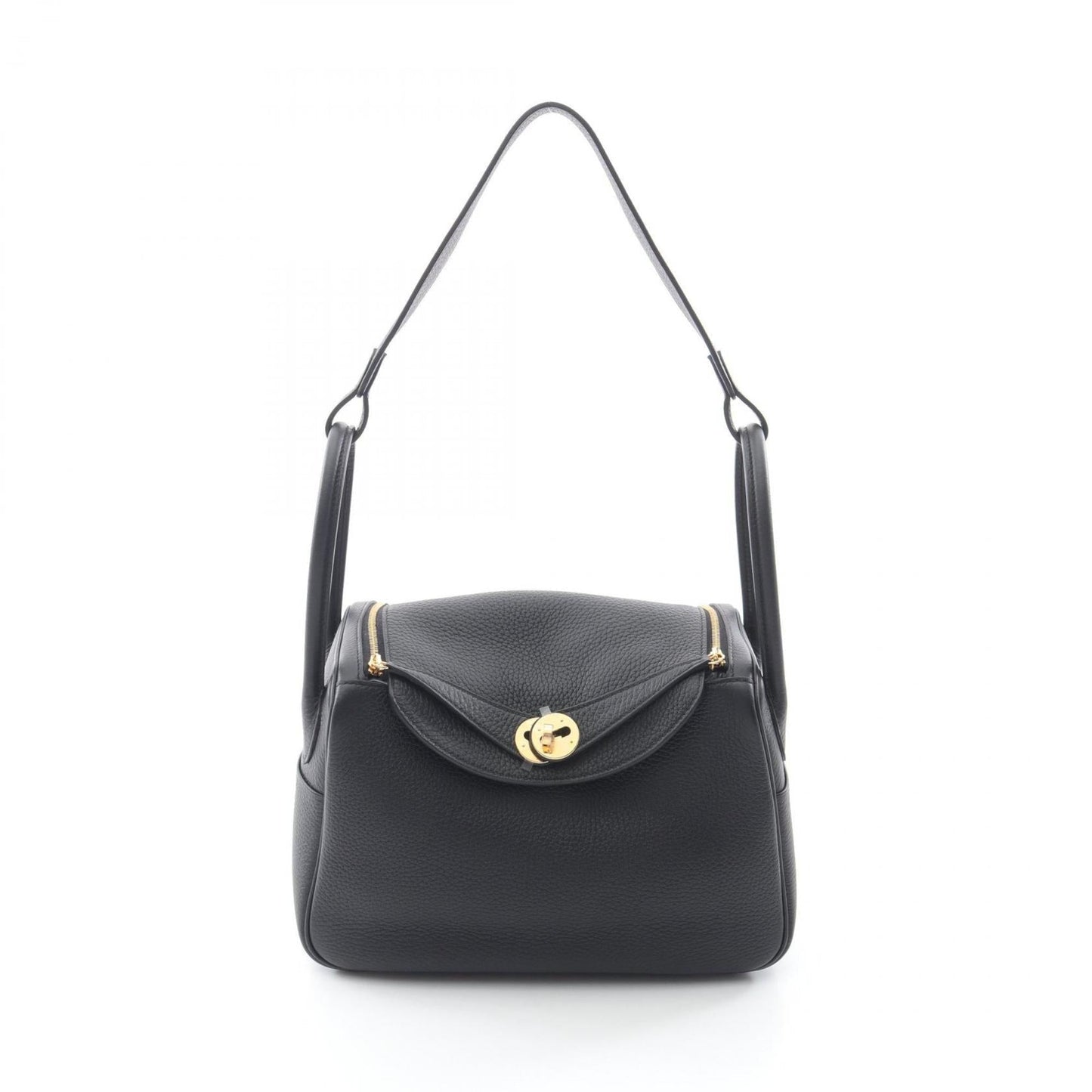 Hermes Black Taurillon Clemence Leather Shoulder Bag ( )