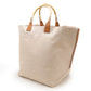 Hermes Beige Brown Toile H Straw Barenia Leather Tote Bag ( )