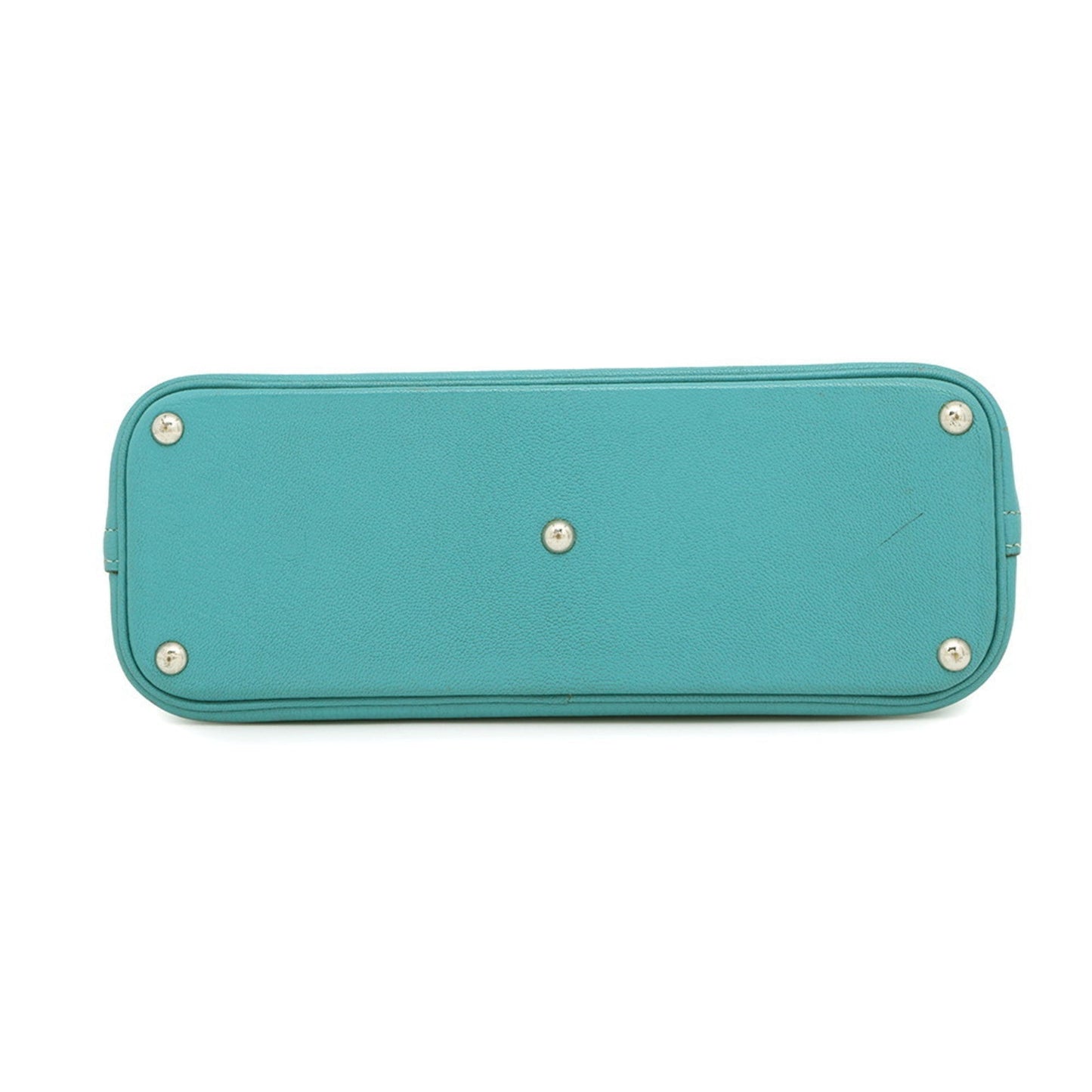 Hermes Bolide Blue Chevre Myzore Leather Handbag ( )