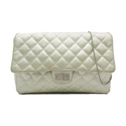 CHANEL 2.55Matelasse ChainShoulder Bag Silver Lambskin [sheep leather]