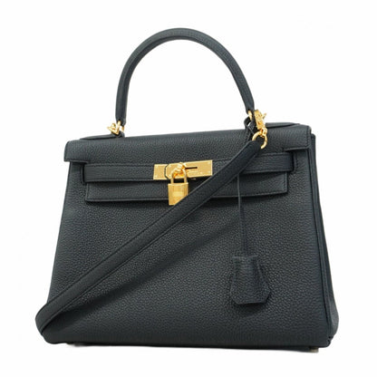 Hermes Black Togo Leather Handbag ( )