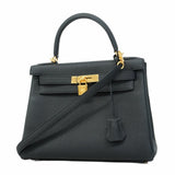 Hermes Black Togo Leather Handbag ( )