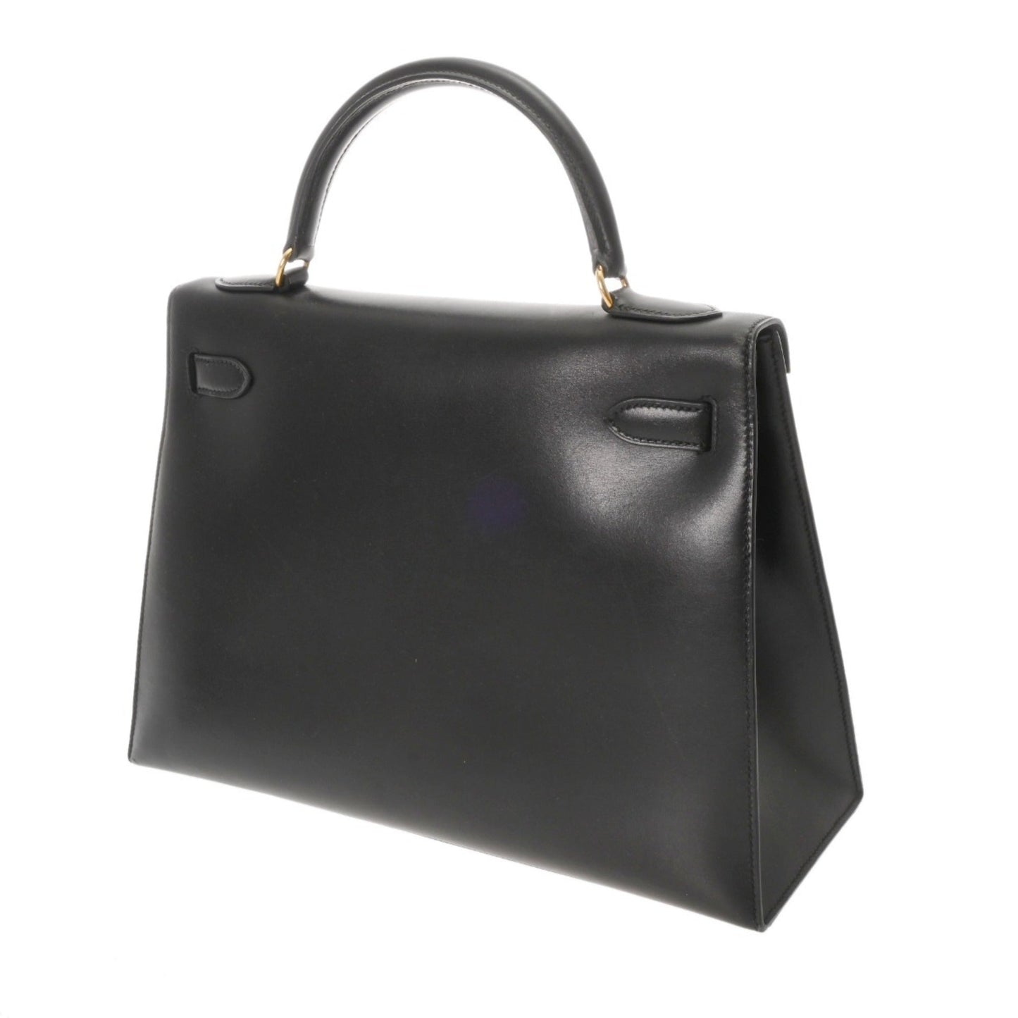 Hermes Black Box Calf Leather Handbag ( )