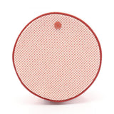Hermes Bordeaux White Toile H Pouch ( )
