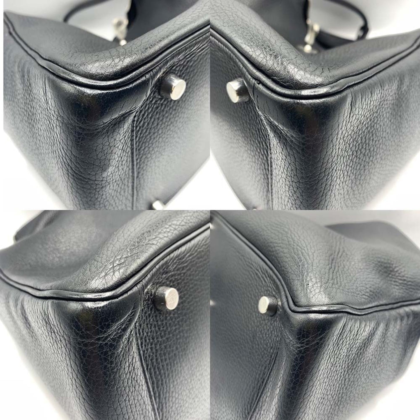 Hermes Black Taurillon Clemence Leather Shoulder Bag ( )