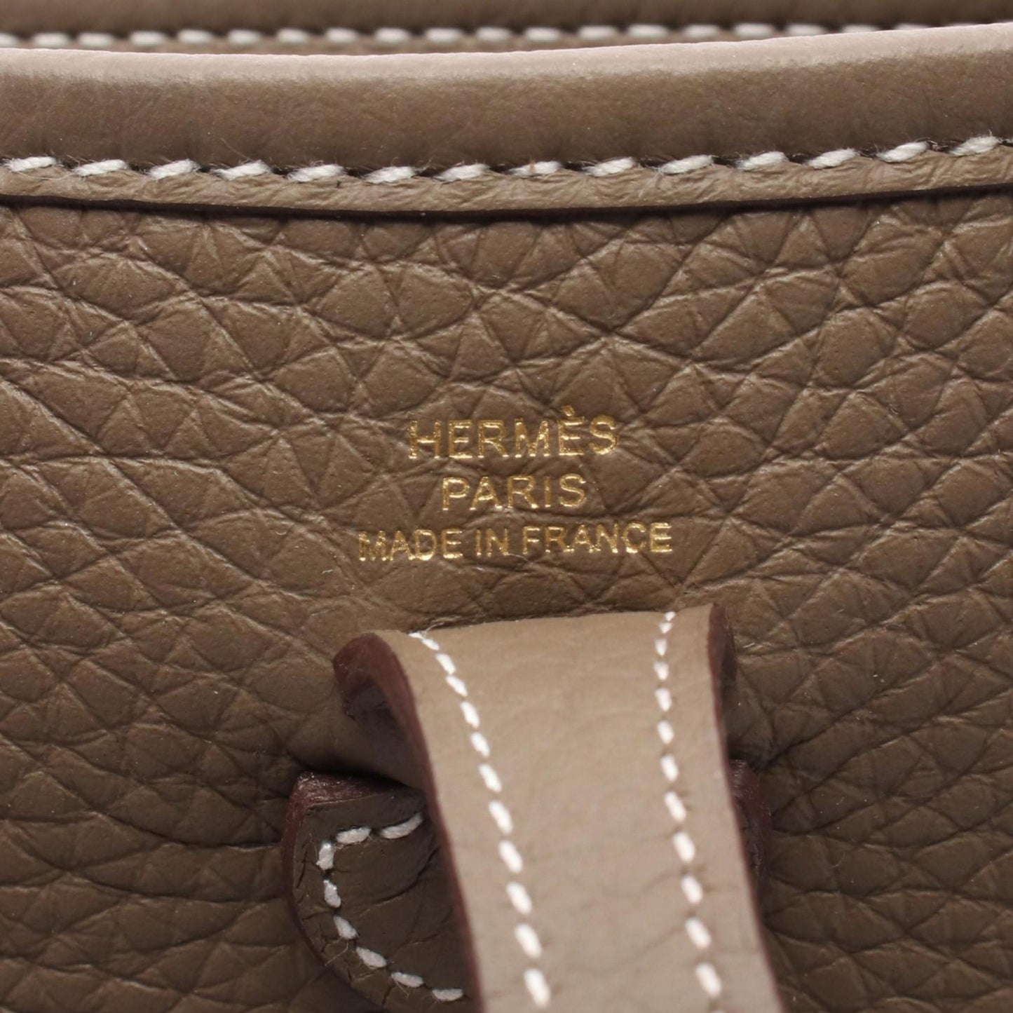 Hermes Brown Taurillon Clemence Leather Shoulder Bag ( )