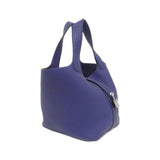 Hermes Blue Taurillon Clemence Leather Handbag ( )