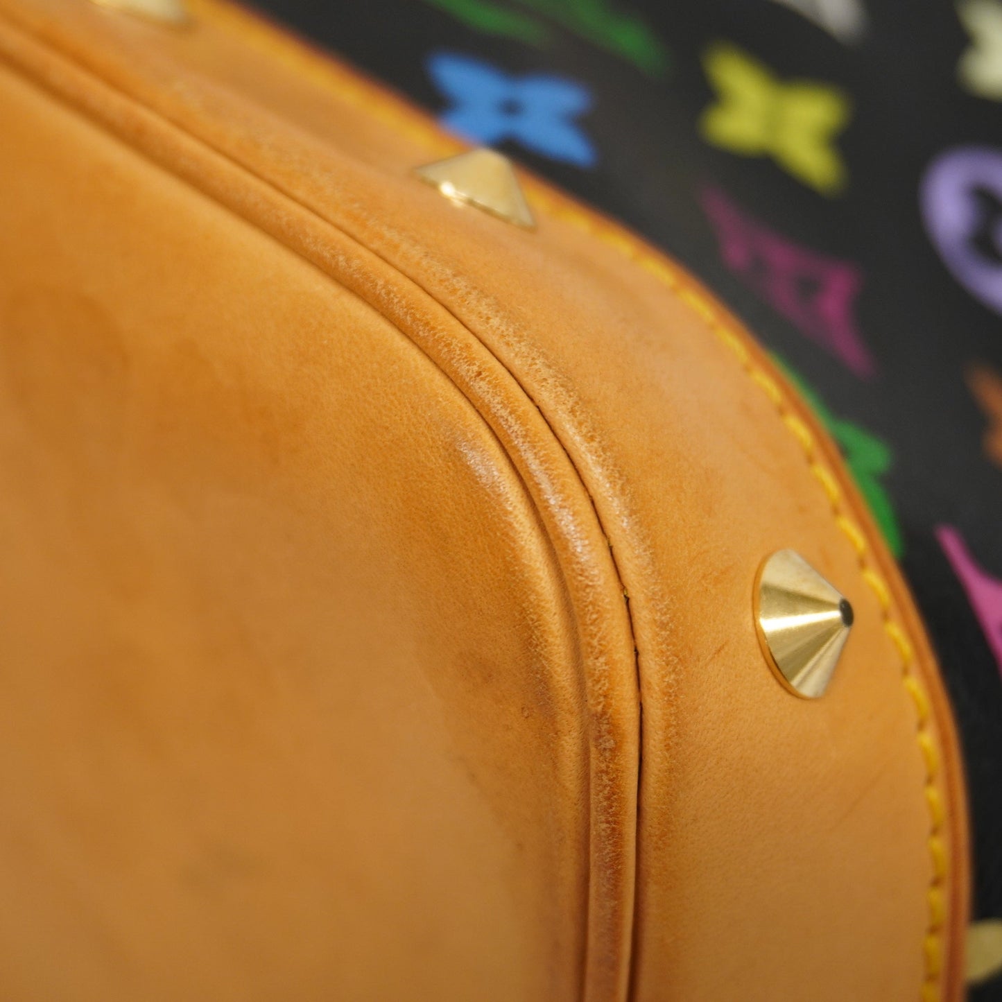 LOUIS VUITTONAuth  Monogram Multicolore Alma M92646 Handbag Noir